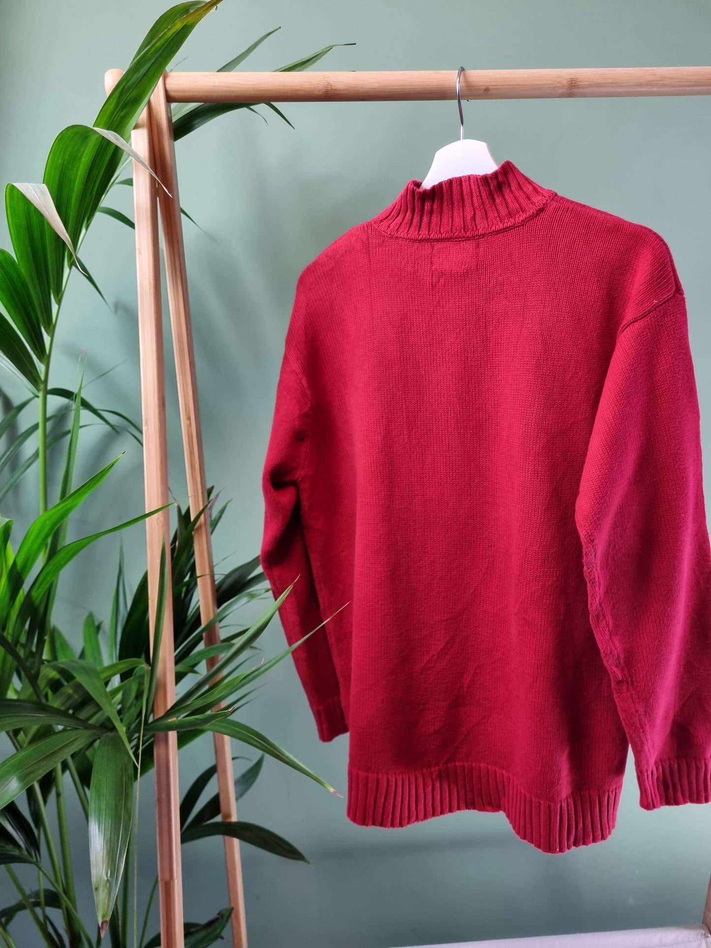 Ralph Lauren Quarter Zip Trui Heren | Rood | Maat L
