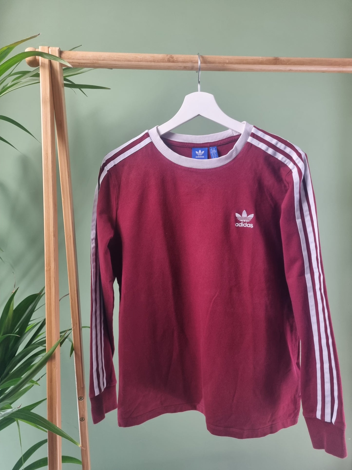 Adidas Longsleeve Tee Dames | Rood | Maat L