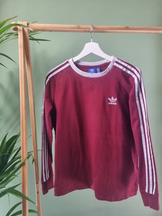 Adidas Longsleeve Tee Dames | Rood | Maat L