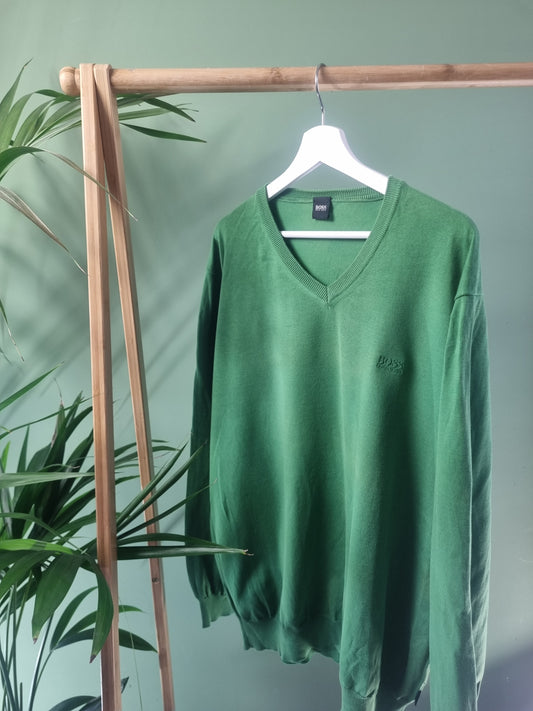 Hugo Boss Trui Heren | Groen | Maat XXL