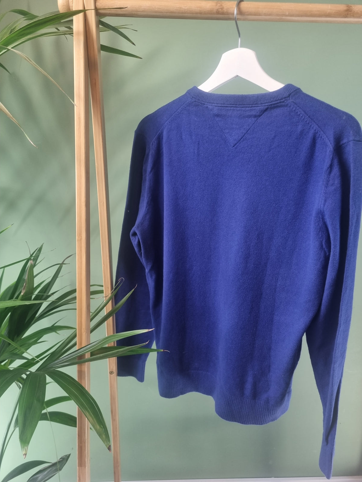 Tommy Hilfiger V-Neck Sweater Heren | Blauw | Maat M