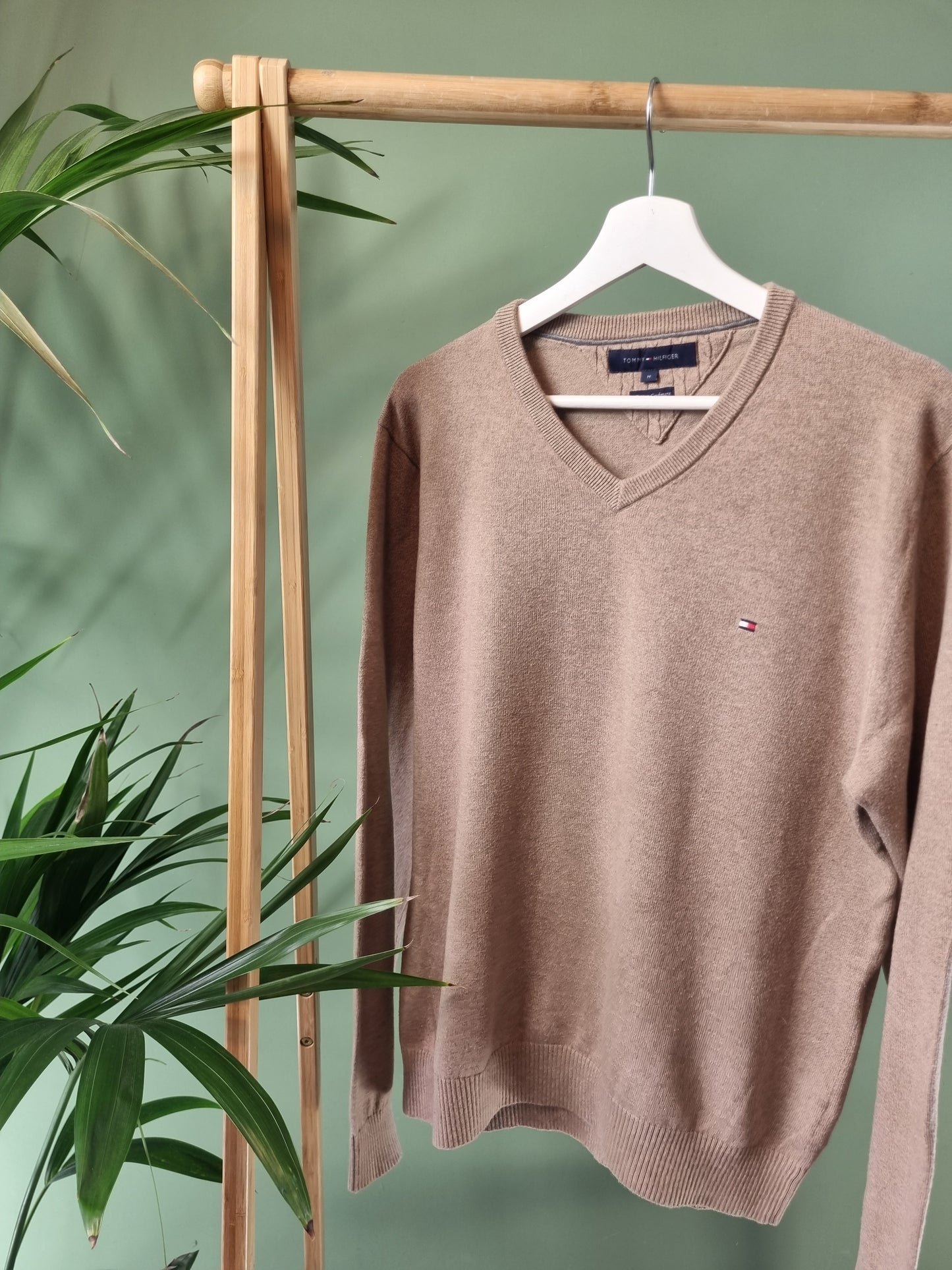 Tommy Hilfiger Trui Heren | Bruin | Maat M