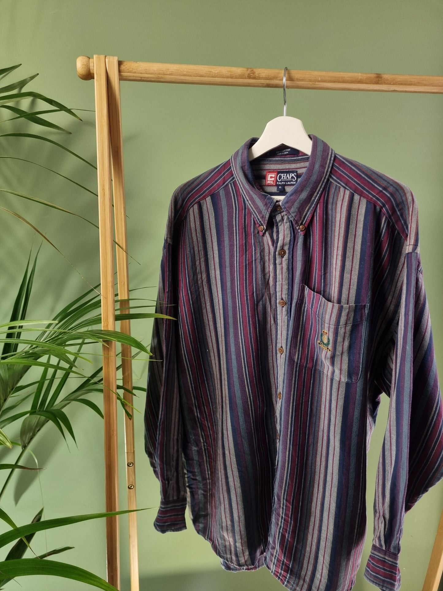 Chaps /Ralph Lauren striped shirt maat XL