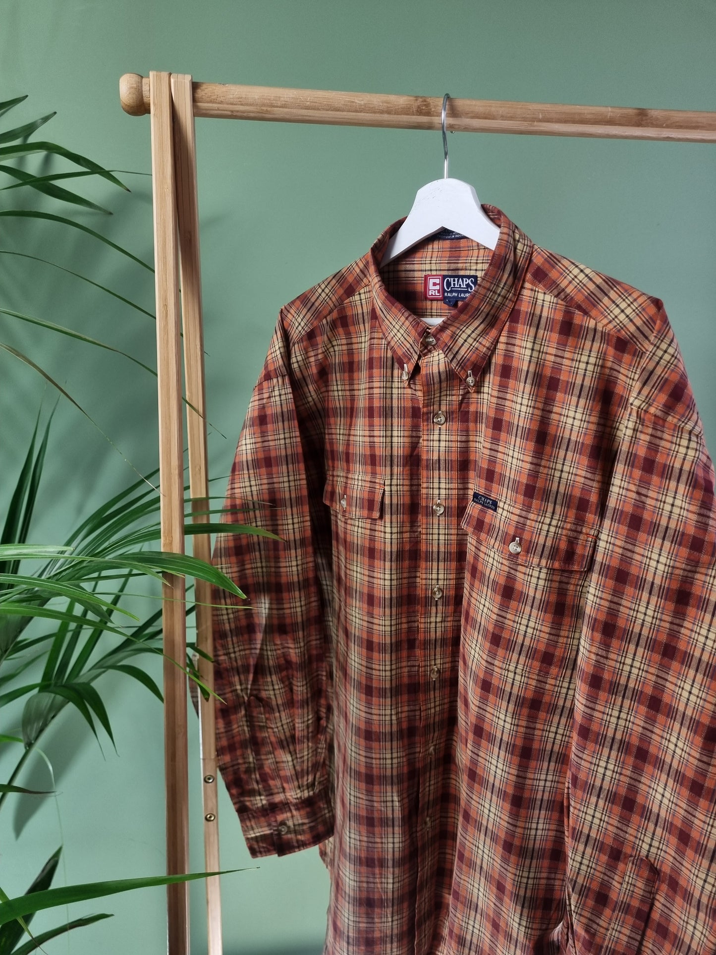 Chaps/Ralph Lauren check shirt maat L