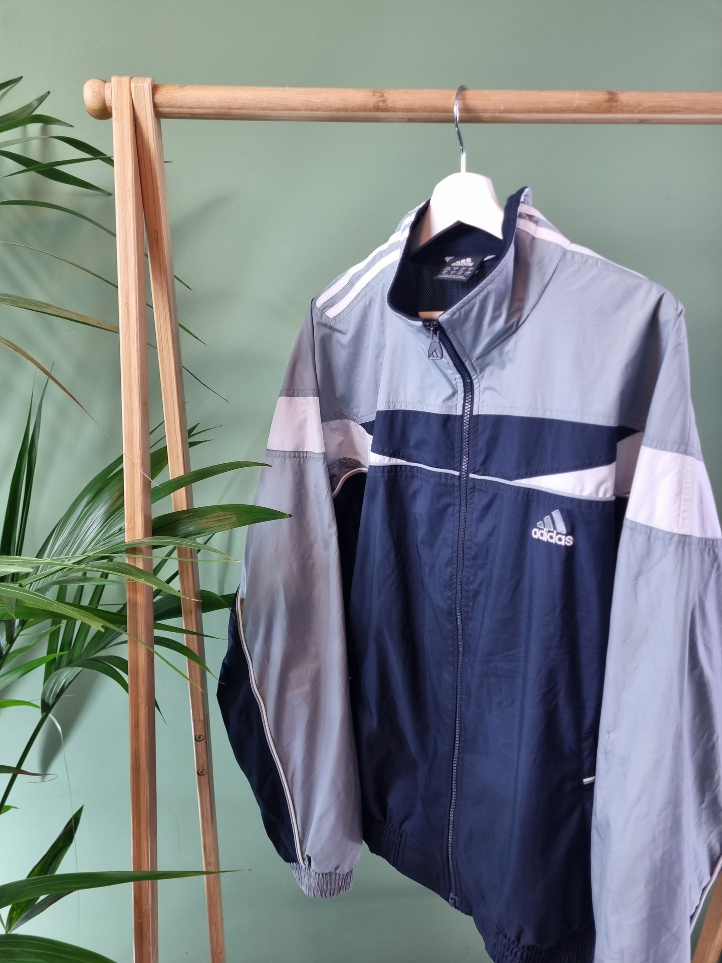 Adidas Shell Track Jacket Heren | Blauw | Maat L