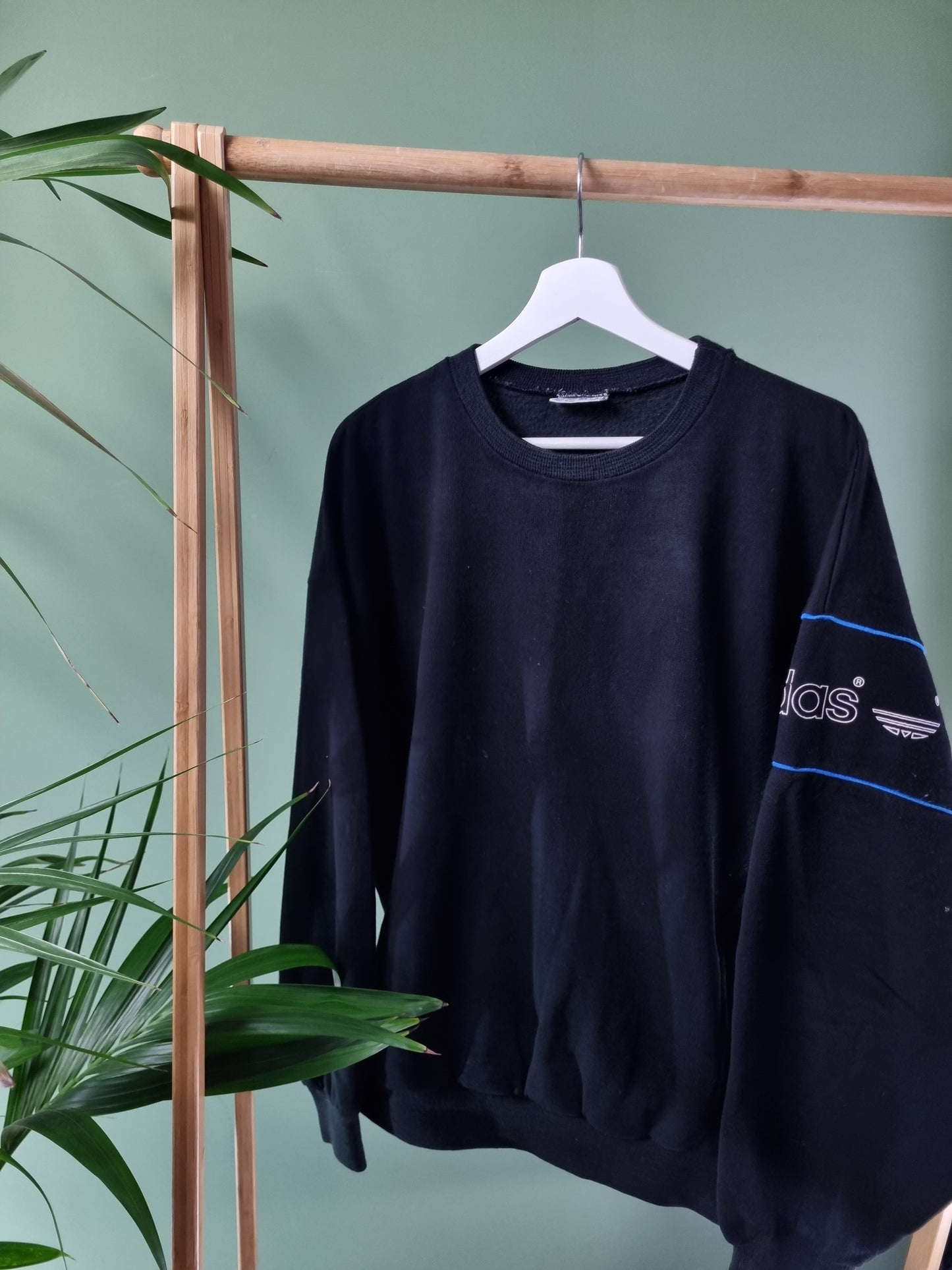 Adidas 70s Sweater Heren | Zwart | Maat L