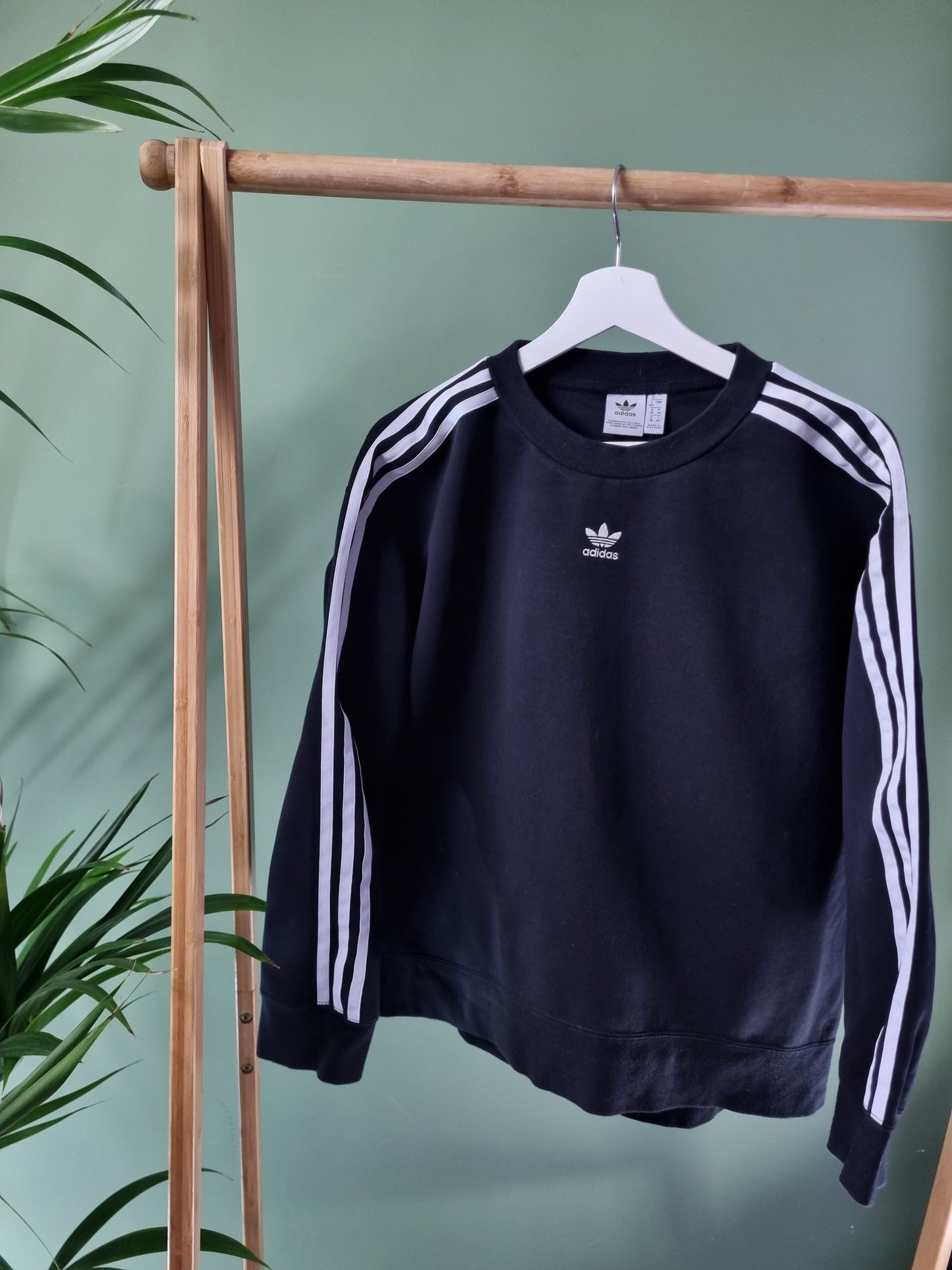 Adidas Sweater Dames | Zwart | Maat M