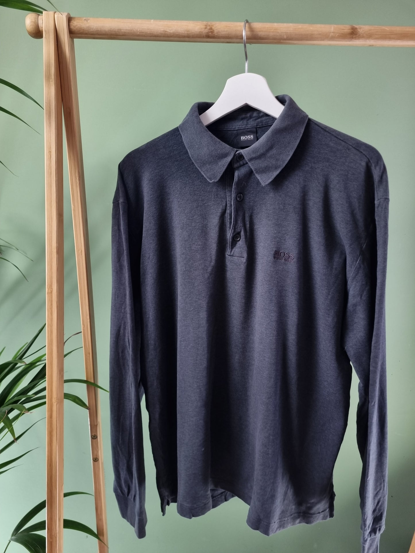Hugo Boss LS polo maat XL