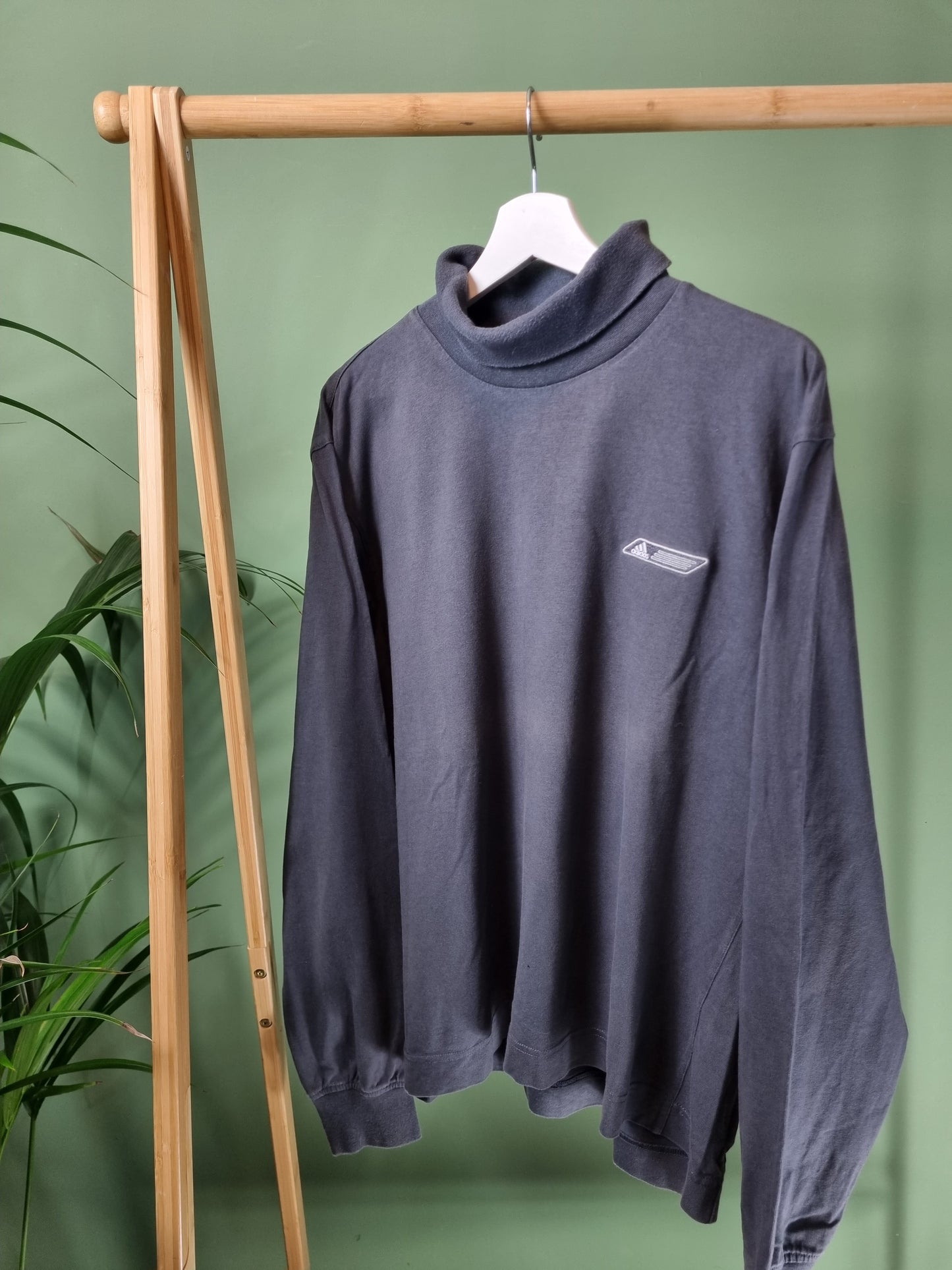 Adidas Lightweight Col Sweater Heren | Blauw | Maat XL