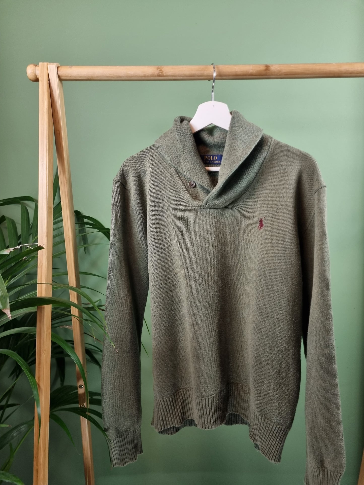 Ralph Lauren sjaalkraag trui maat M