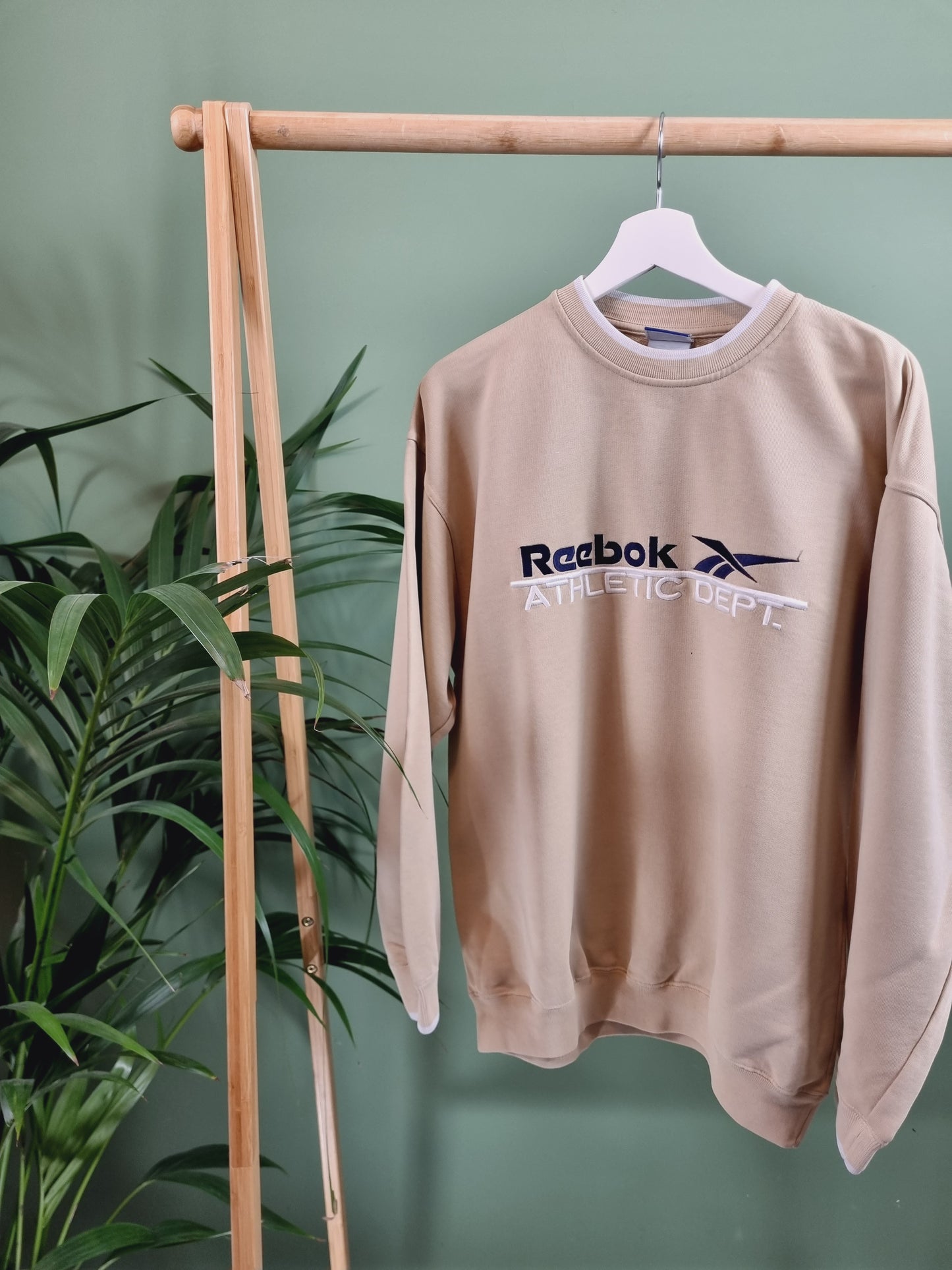 Reebok embroidered text sweater maat S/M