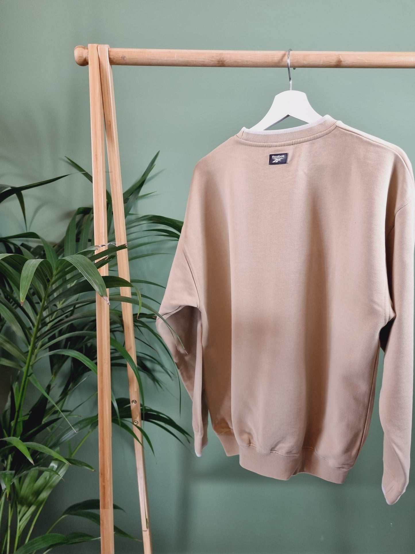 Reebok embroidered text sweater maat S/M