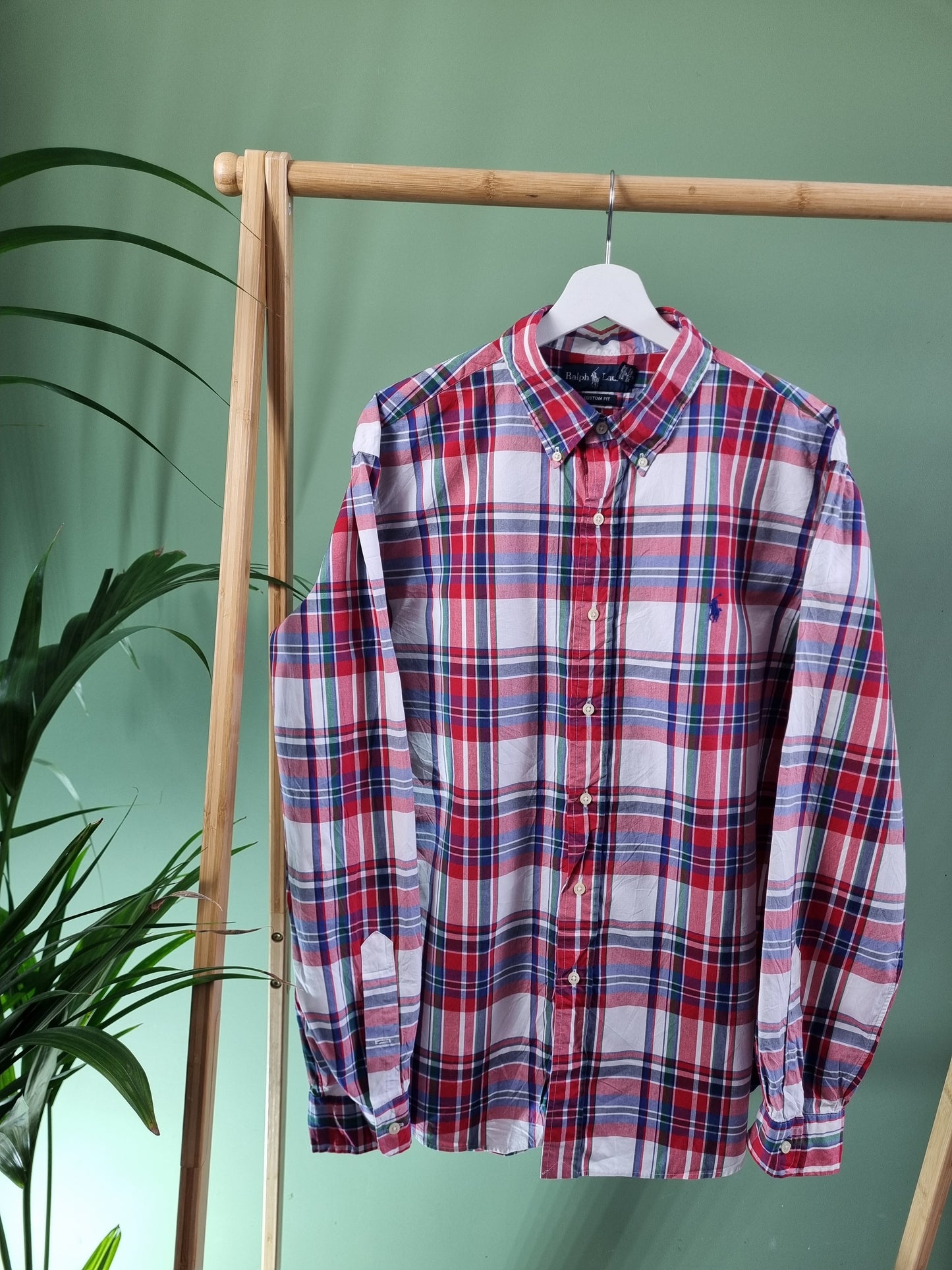 Ralph Lauren check print shirt maat XL
