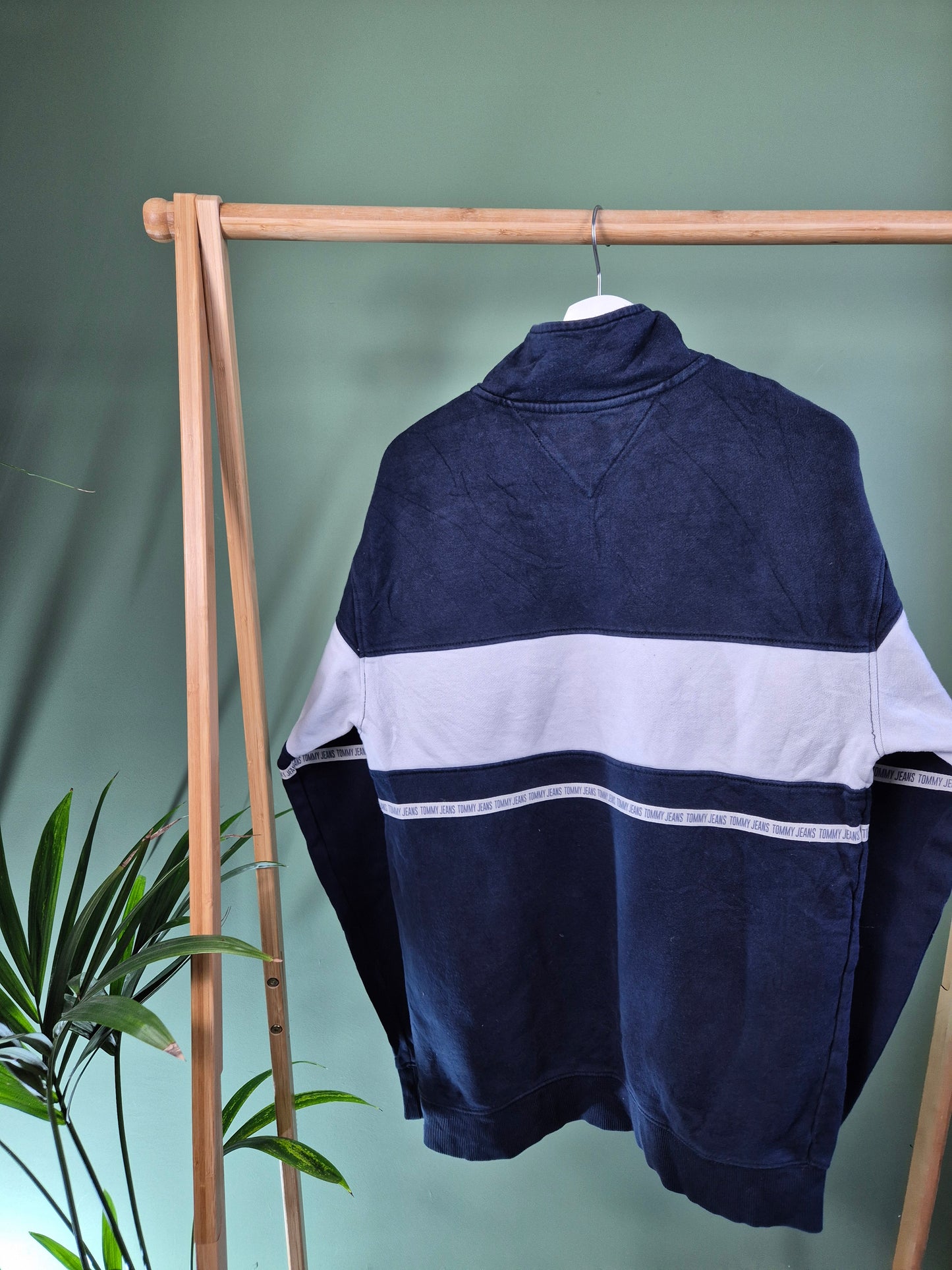 Tommy Hilfiger Quarter Zip Sweater Heren | Blauw | Maat S