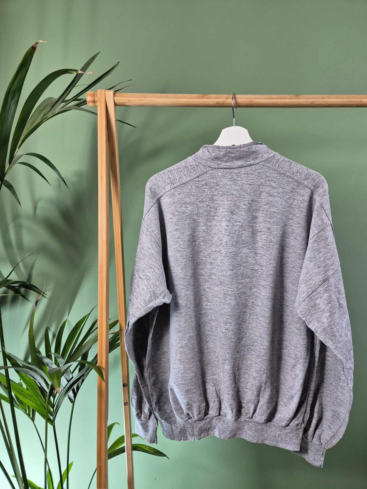Reebok Quarter Zip Sweater Heren | Grijs | Maat M