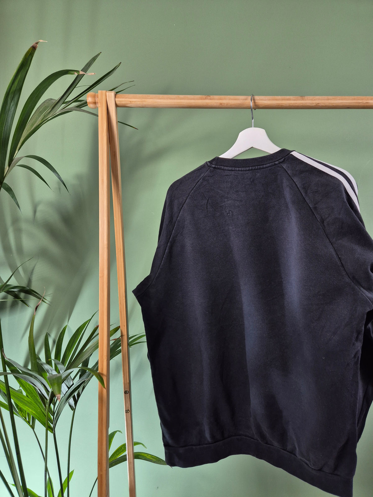 Adidas 3-Stripes Sweater Heren | Zwart | Maat M