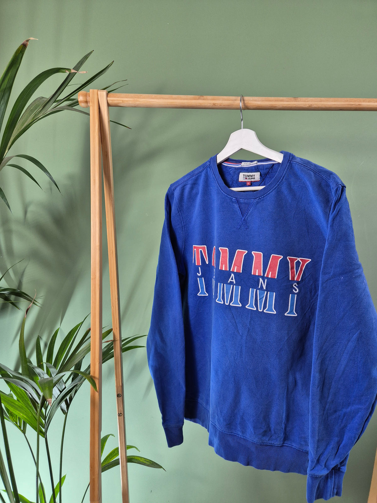 Tommy Hilfiger Sweater Heren | Blauw | Maat L