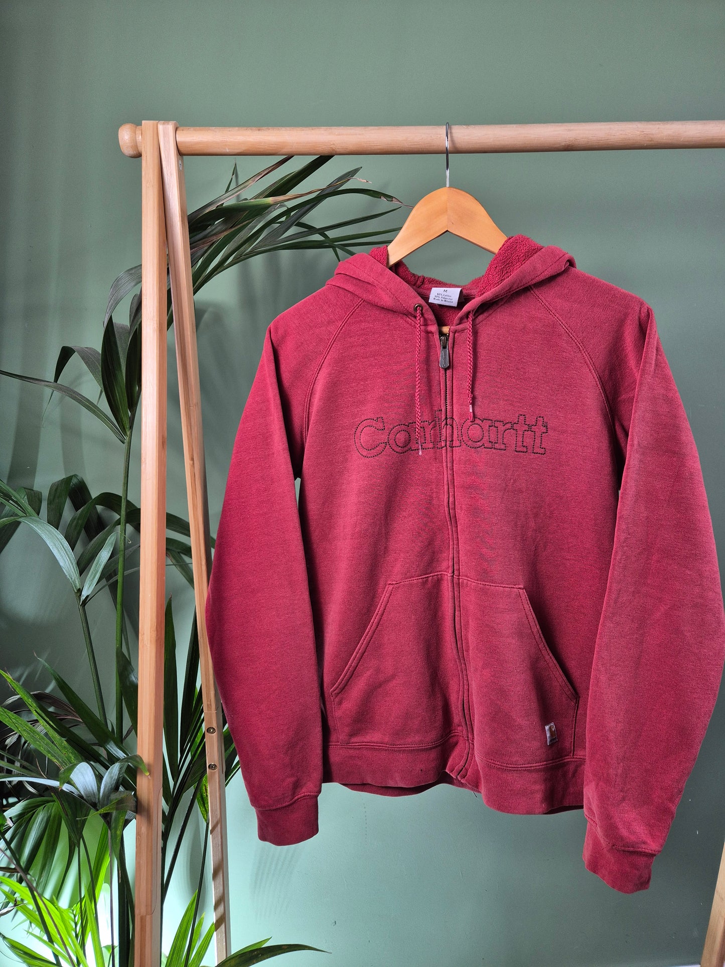 Carhartt hoodie met rits maat M