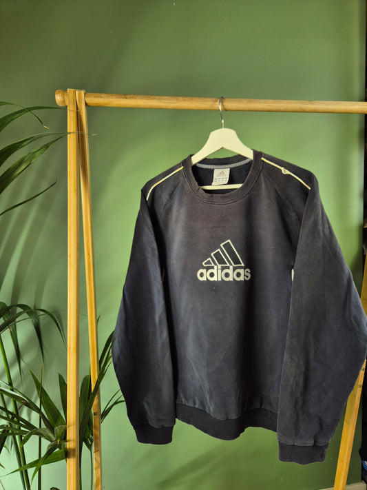 Adidas front logo sweater maat L