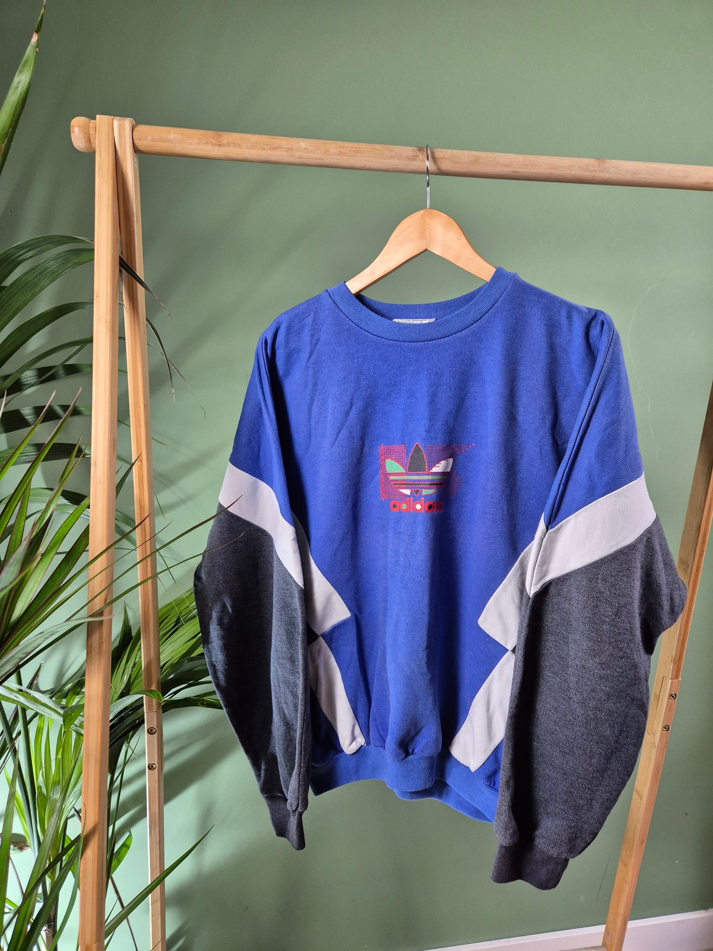 Adidas 80s RARE sweater maat L