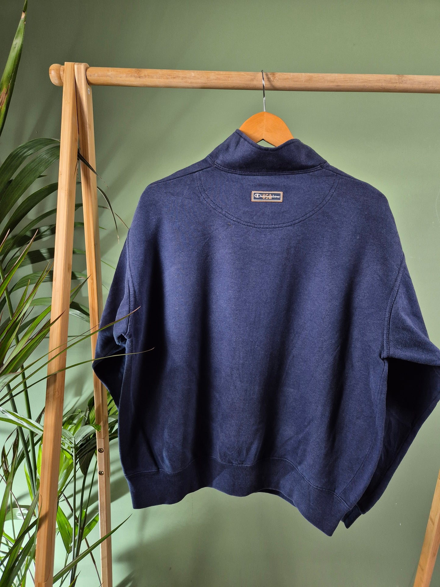 Champion USA made quarter zip sweater maat M