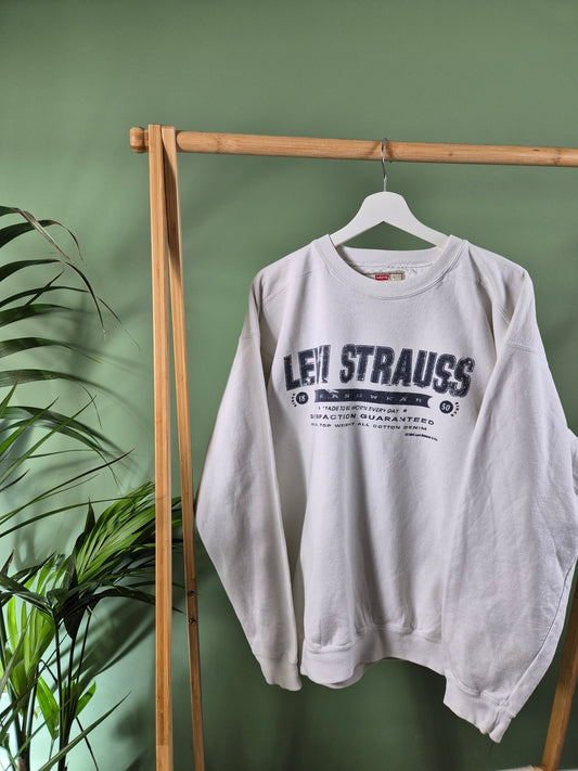 Levi's Sweater Heren | Wit | Maat L