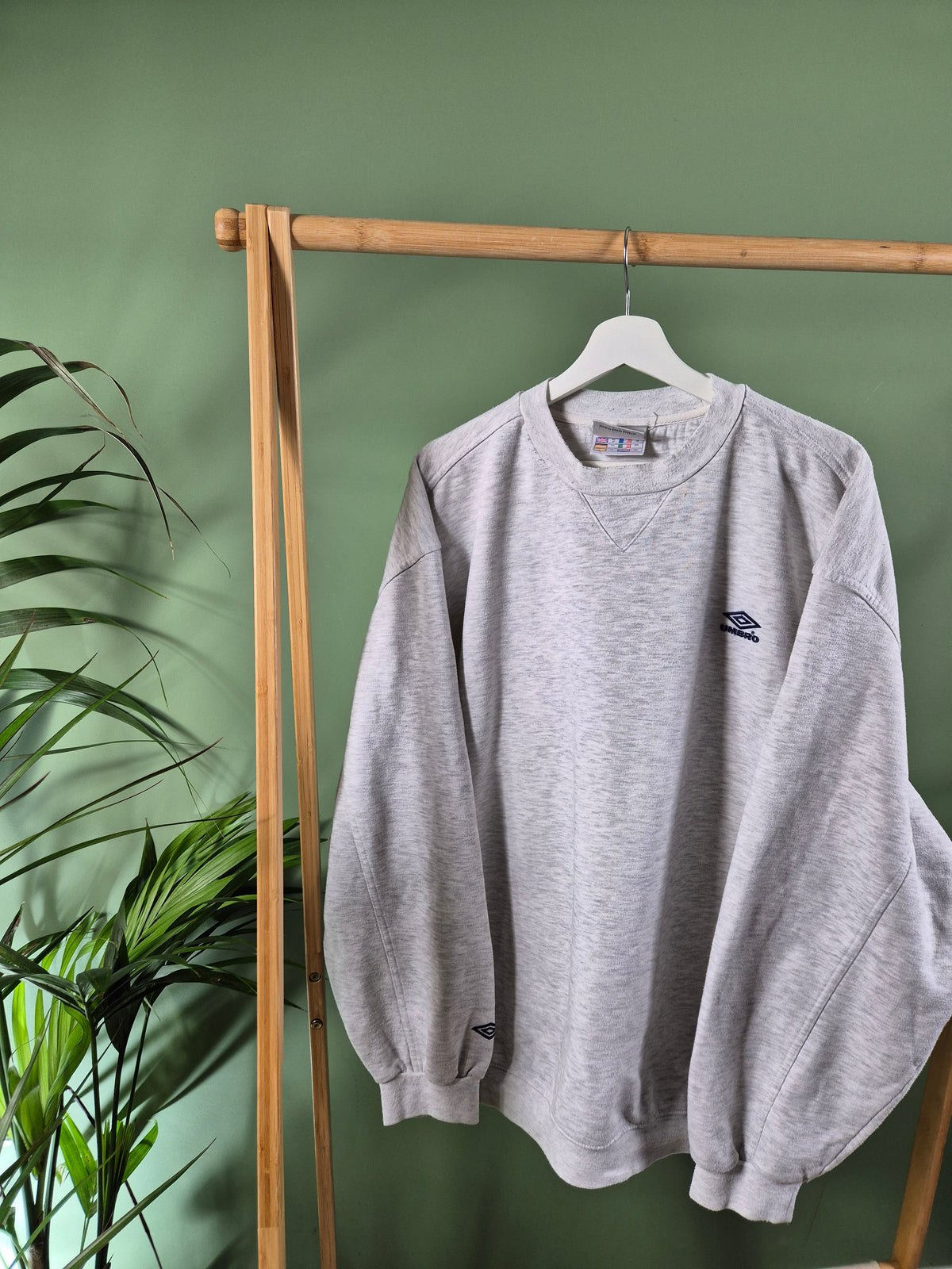 Umbro Chest Logo Sweater Heren | Grijs | Maat XXL