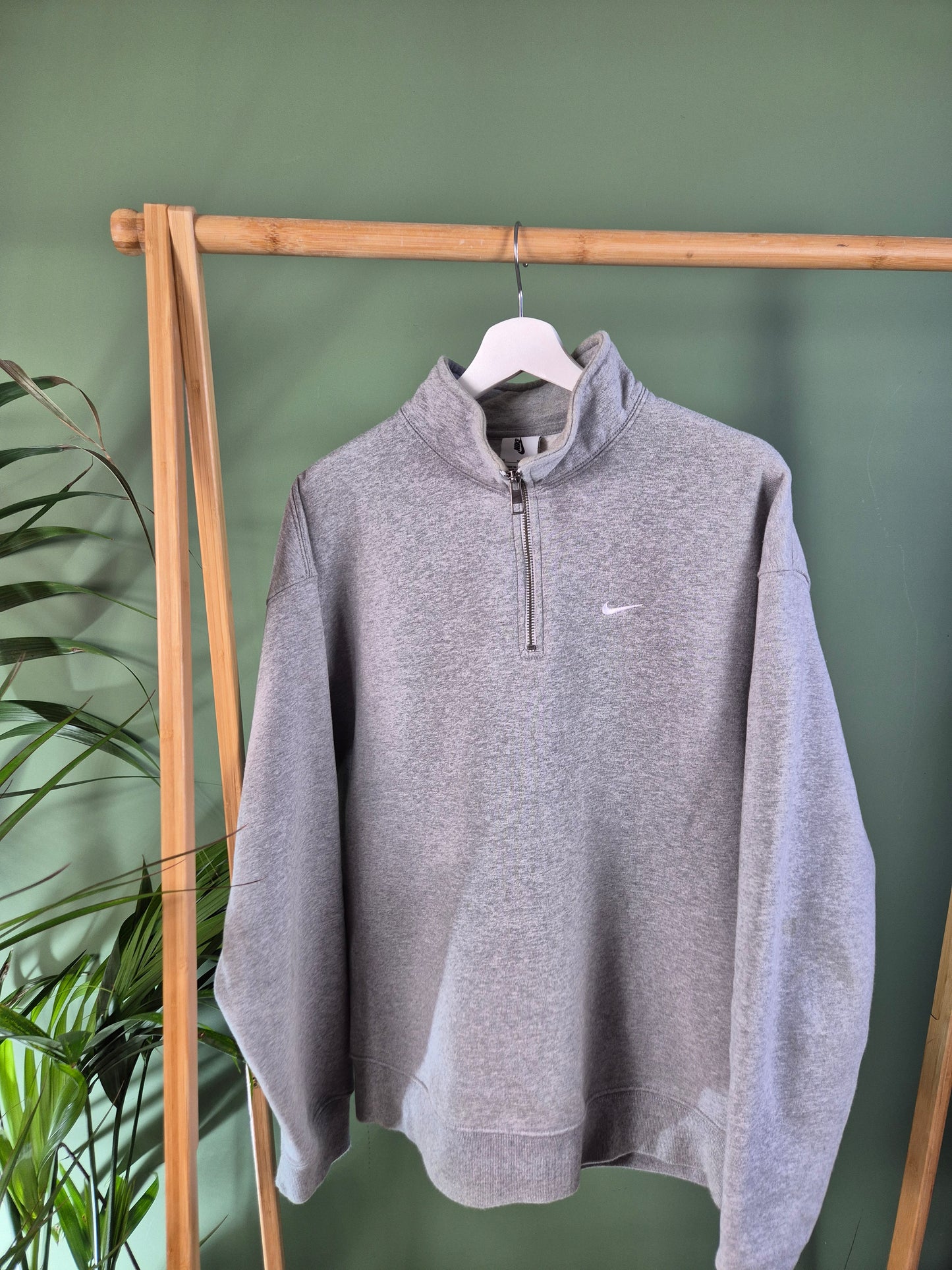 Nike heavy weight quarter zip sweater maat M