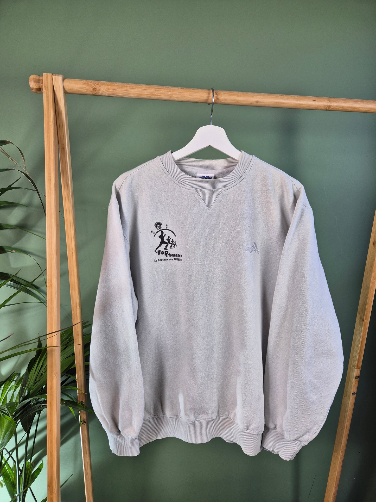 Adidas 90s Sweater Heren | Grijs | M