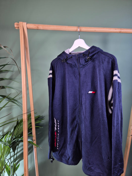 Tommy Hilfiger Hooded Zipper Heren | Blauw | Maat M