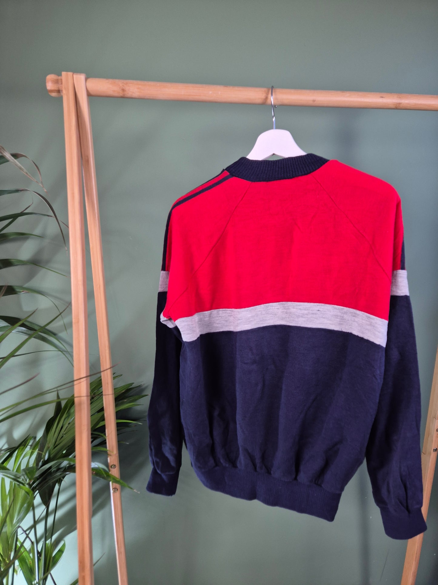 Adidas 80s colorblock sweater maat M