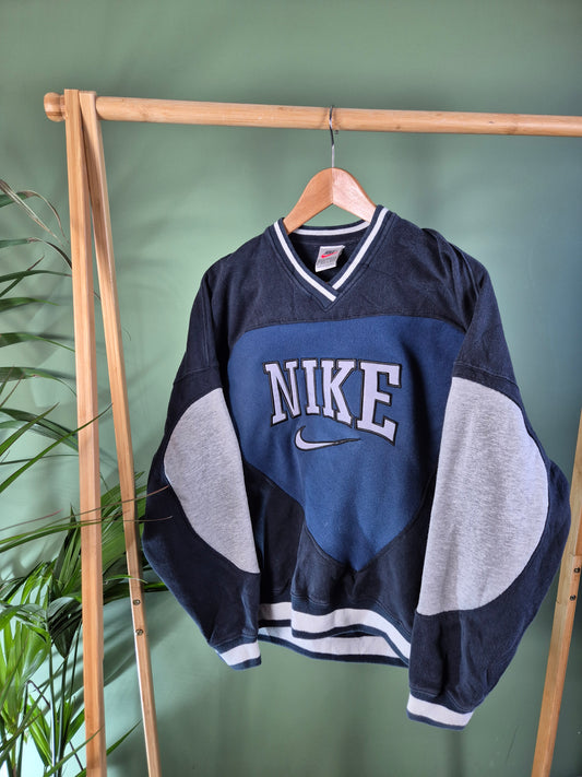 Nike Rework Sweater Heren | Blauw | Maat M