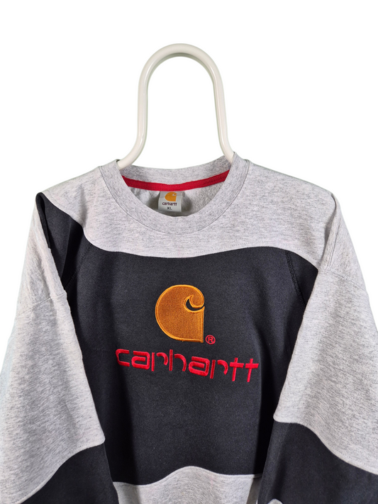 Carhartt big logo rework sweater maat XL