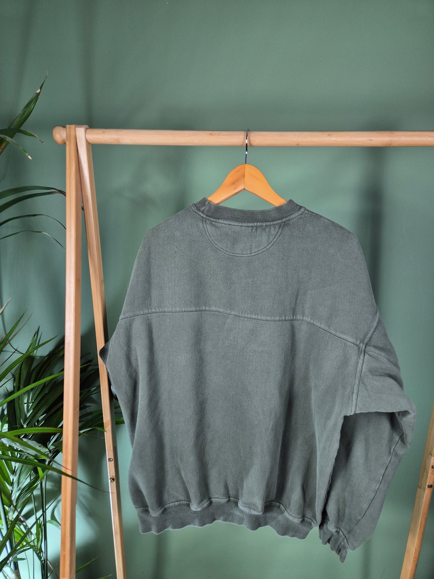 Vintage 90s adidas logo sweater maat L