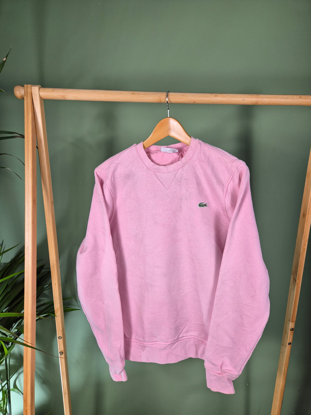 Lacoste Chest Logo Sweater Dames | Roze | Maat XS