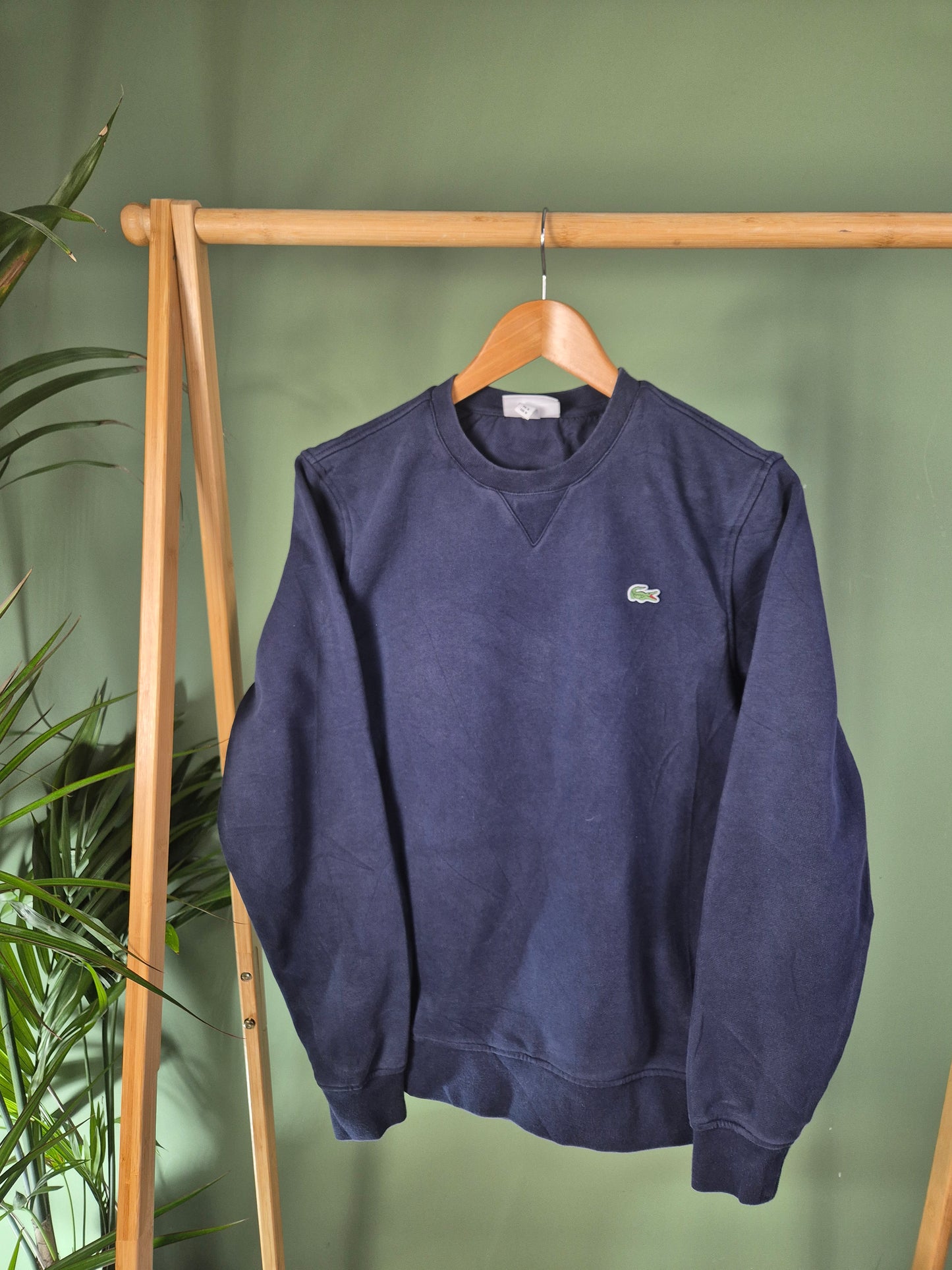 Lacoste Chest Logo Sweater Heren | Blauw | S