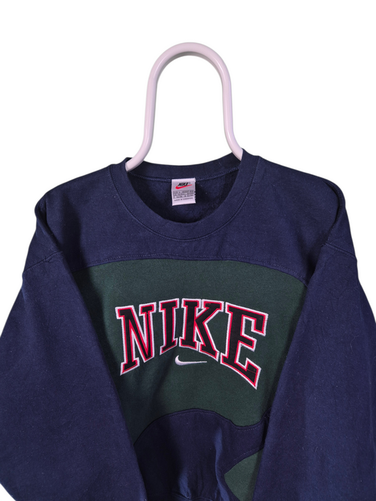 Nike 90s spell out rework sweater maat M