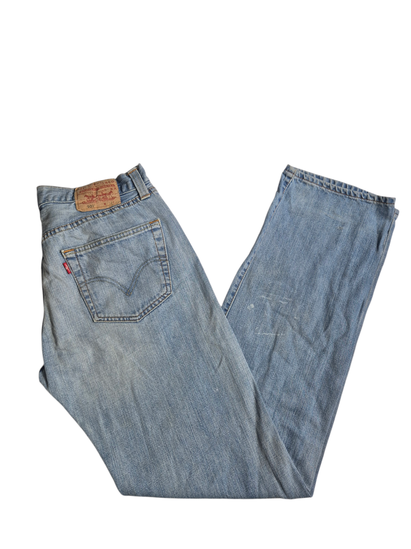 Levi's 501 Straight Jeans Heren | Blauw | W32 L34