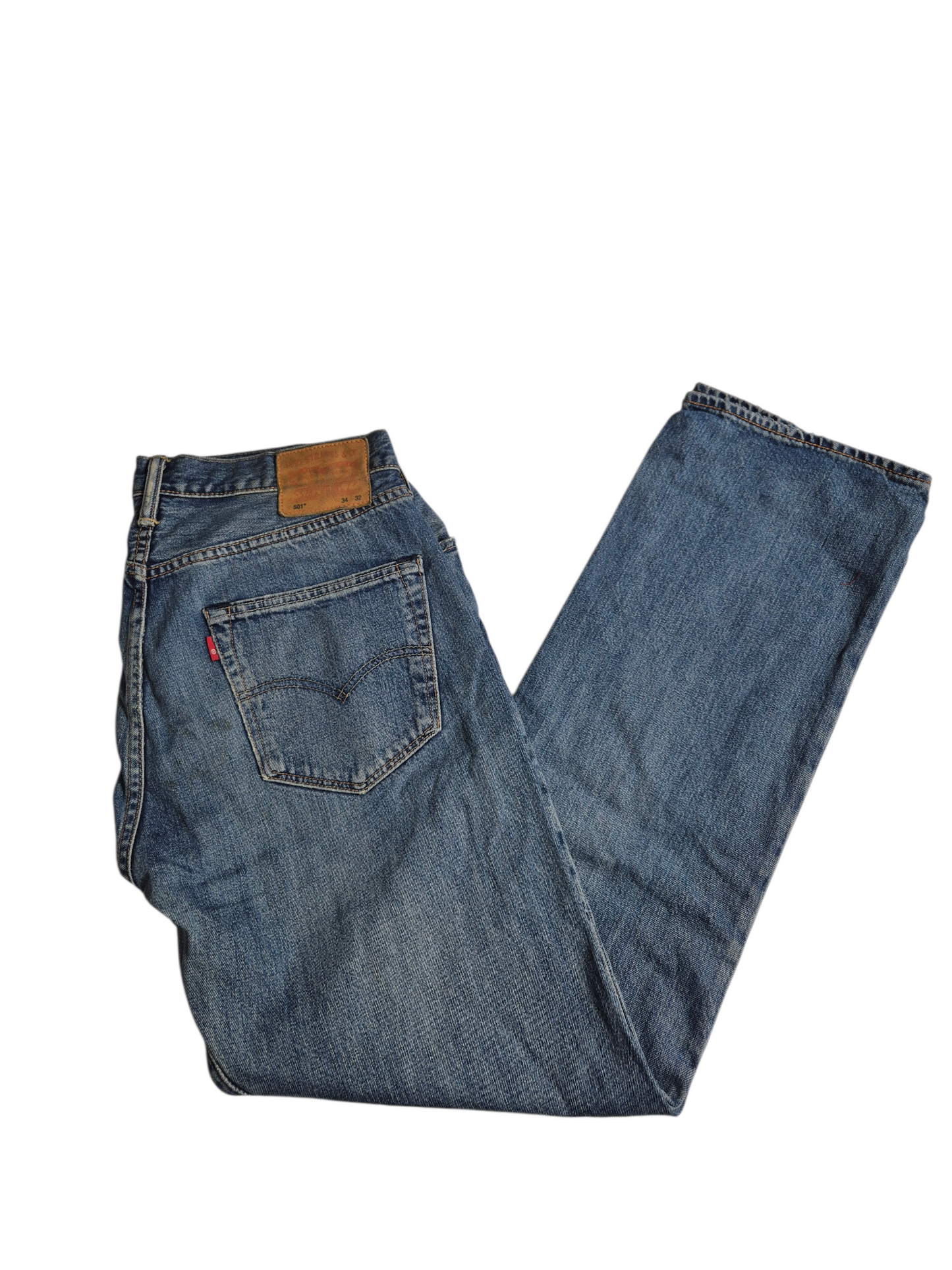 Levi's 501 Straight Jeans Heren | Blauw | W34 L32