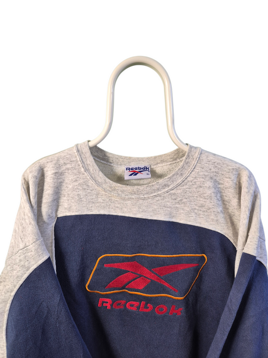 Reebok front logo rework sweater maat XL