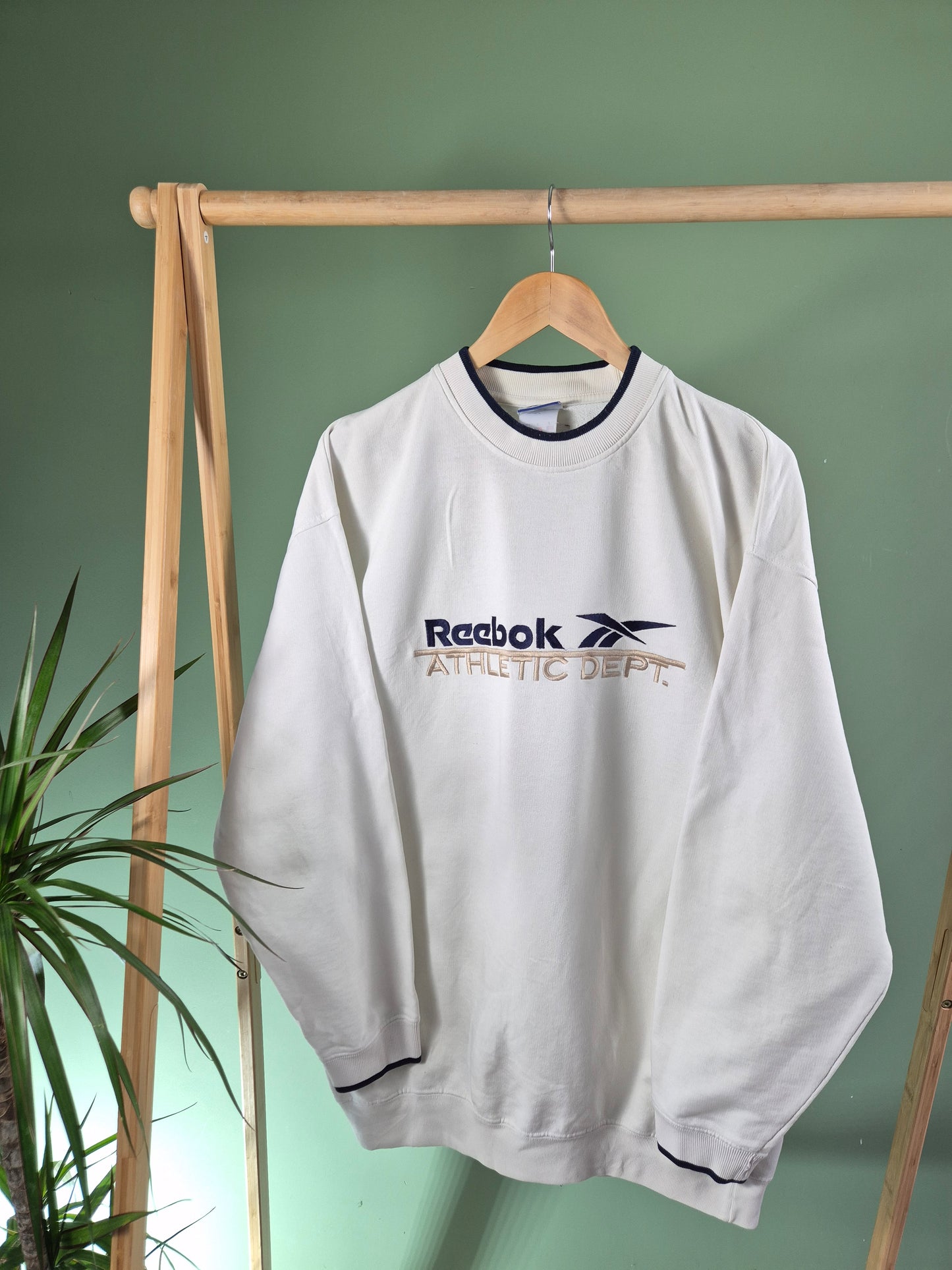 Reebok Sweater Heren | Wit | Maat XL