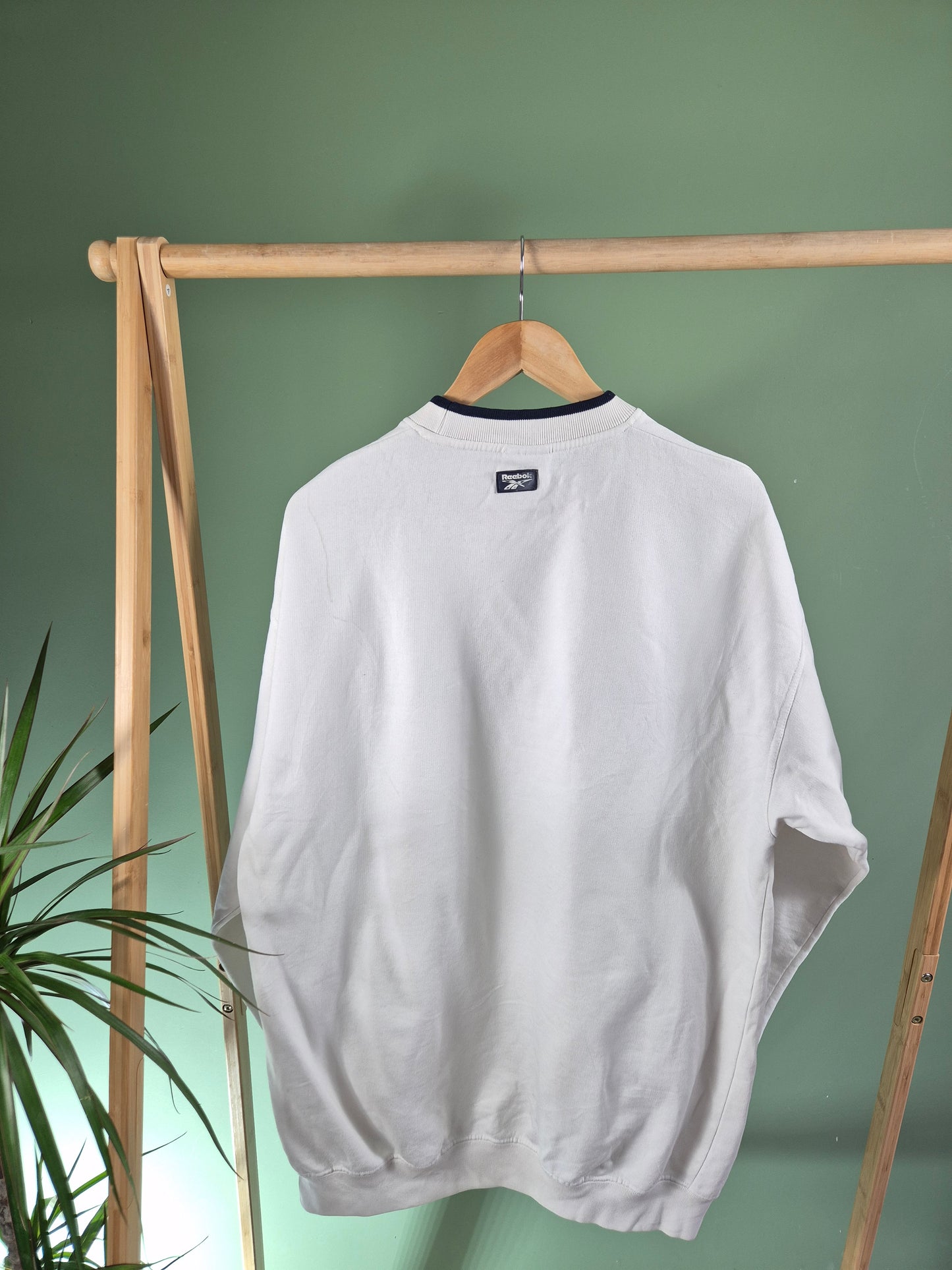 Reebok Sweater Heren | Wit | Maat XL