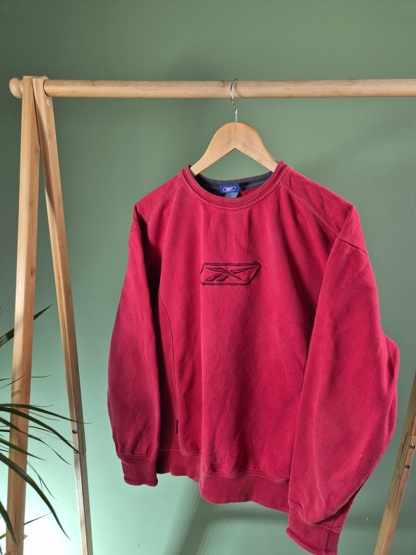 Reebok 00s Front Logo Sweater Dames | Rood | Maat M