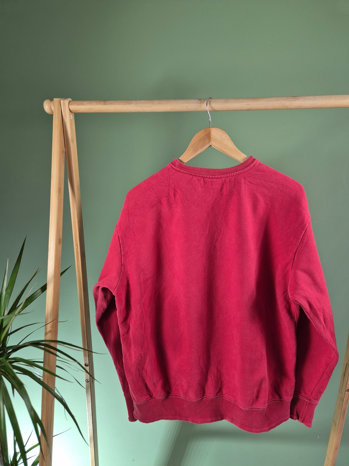 Reebok 00s Front Logo Sweater Dames | Rood | Maat M