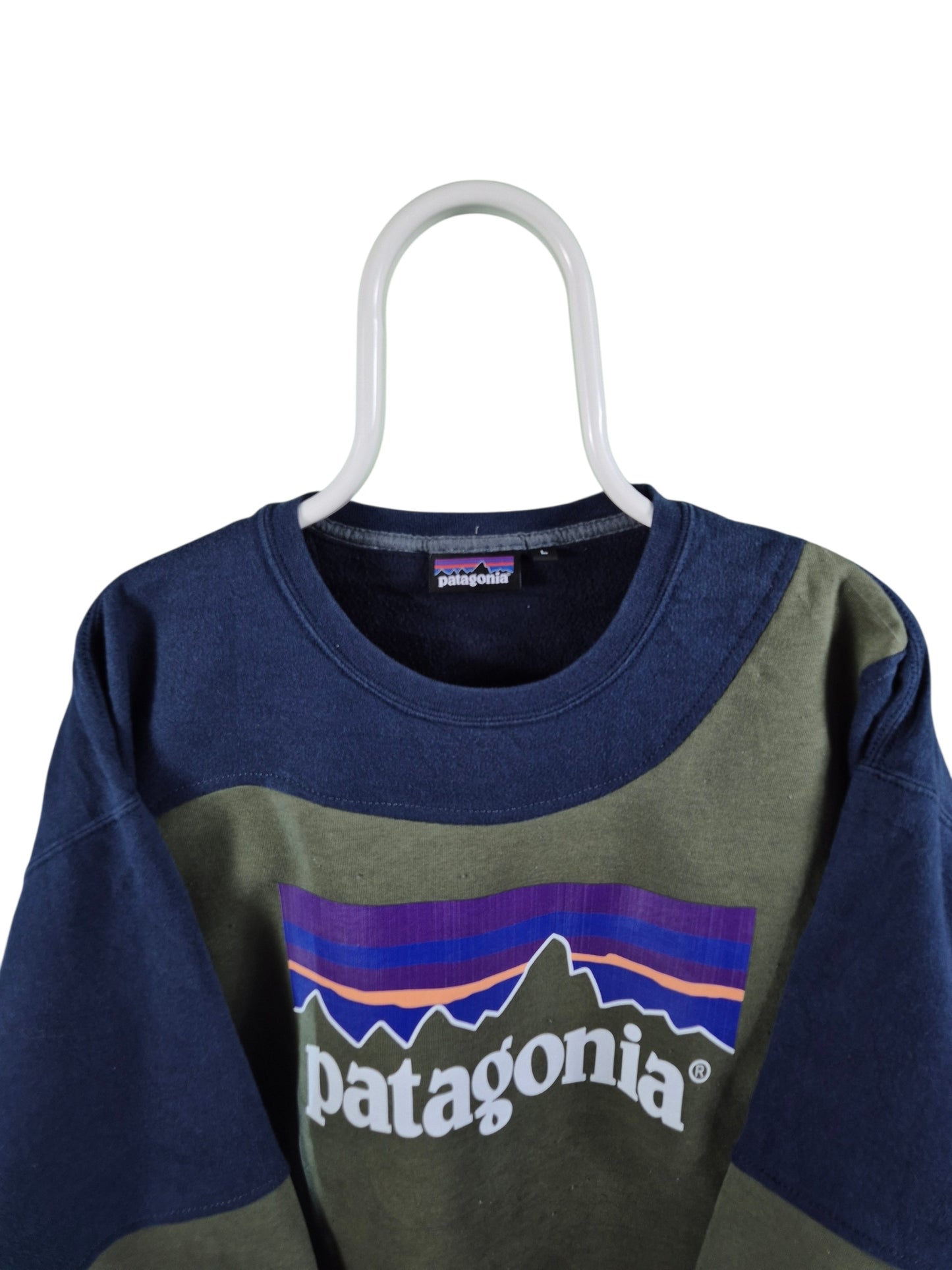 Patagonia Logo Rework Sweater Heren | Marineblauw | L