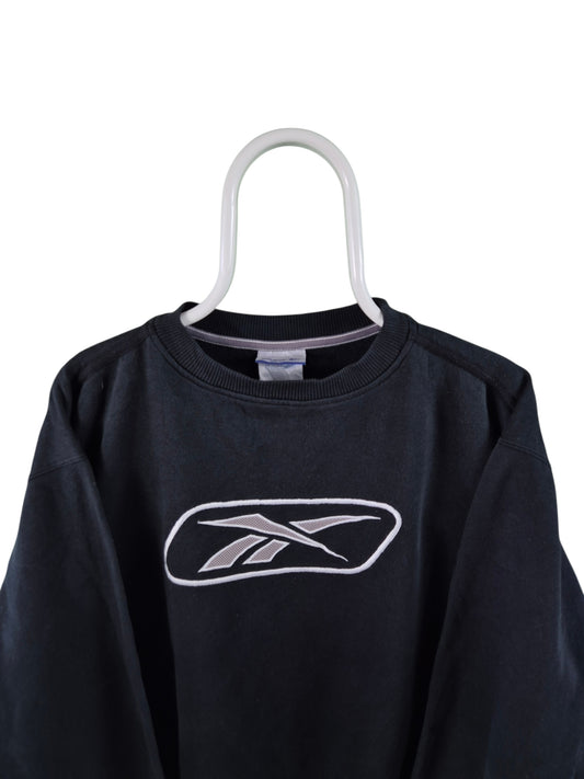 Reebok 00s front logo sweater maat M