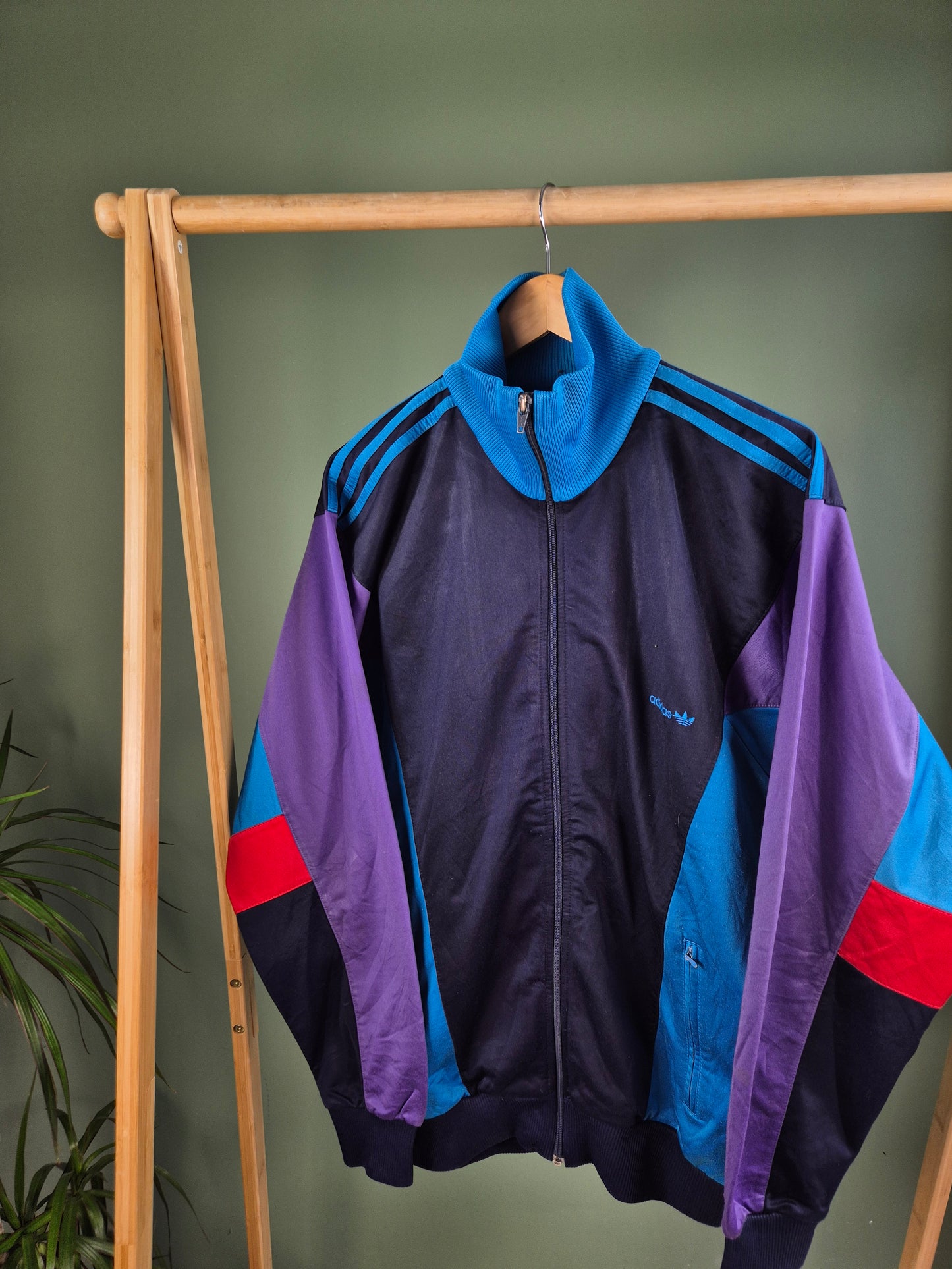 Adidas 80s Track Jacket Heren | Blauw | Maat XL