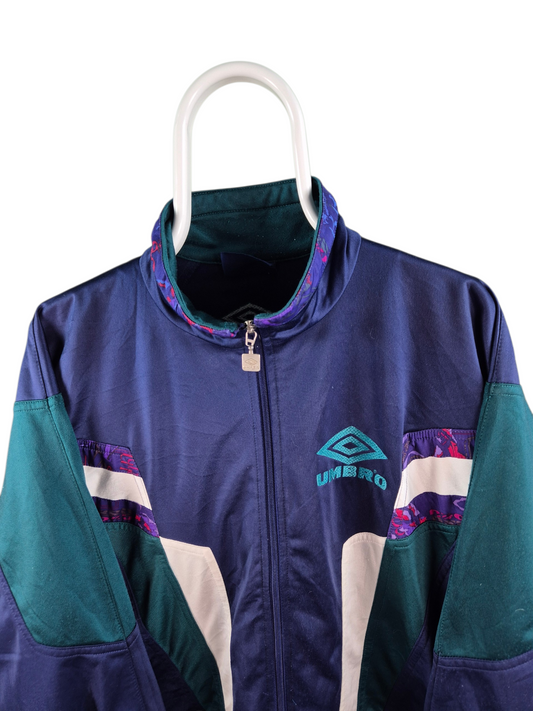Umbro 90s Track Jacket Heren | Blauw | Maat XXL