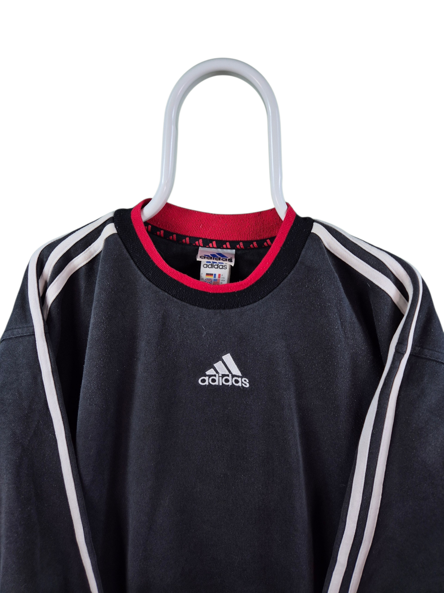 Adidas Center Logo 90s Sweater Heren | Zwart | Maat M