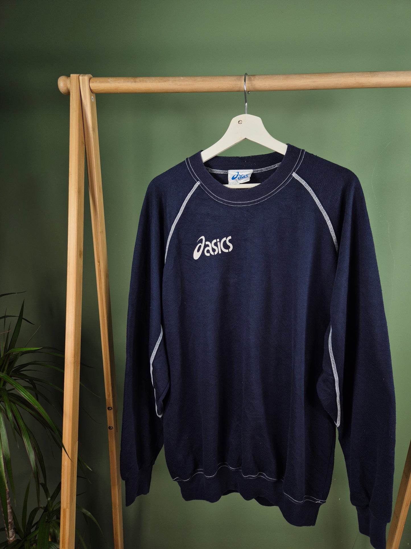 Asics Sweater Heren | Blauw | Maat XXL